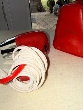 VTG Red Petite Portable Travel Mini Hair Dryer Perfect Size See Video Working